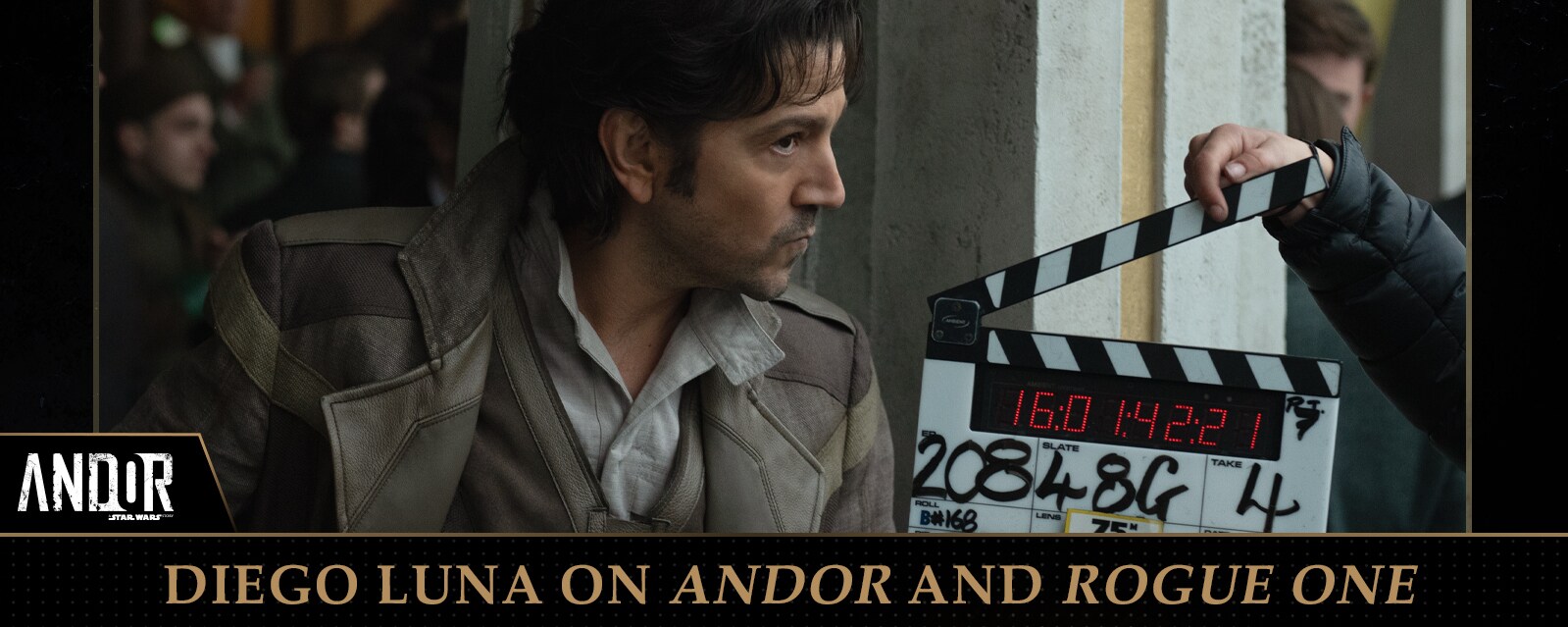 Diego Luna on the set of Andor season 2.