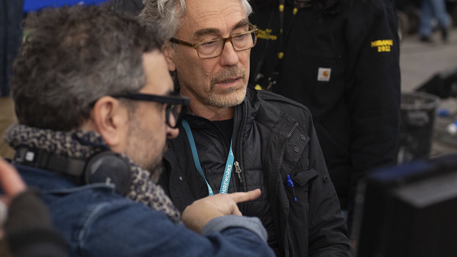 Director Tony Gilroy on the set of Andor season 2.