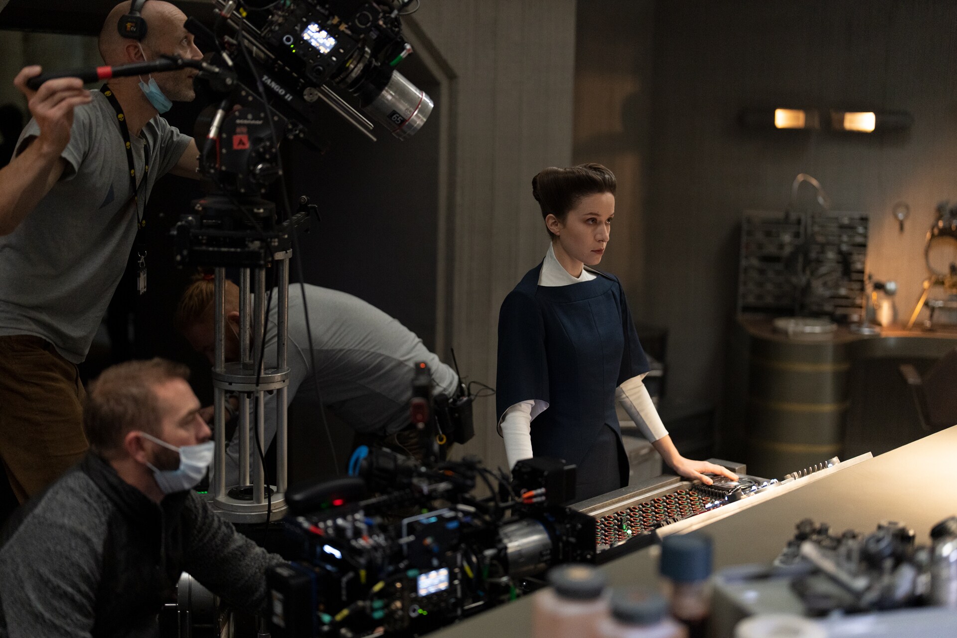 Elizabeth Dulau on the set of Andor season 2.