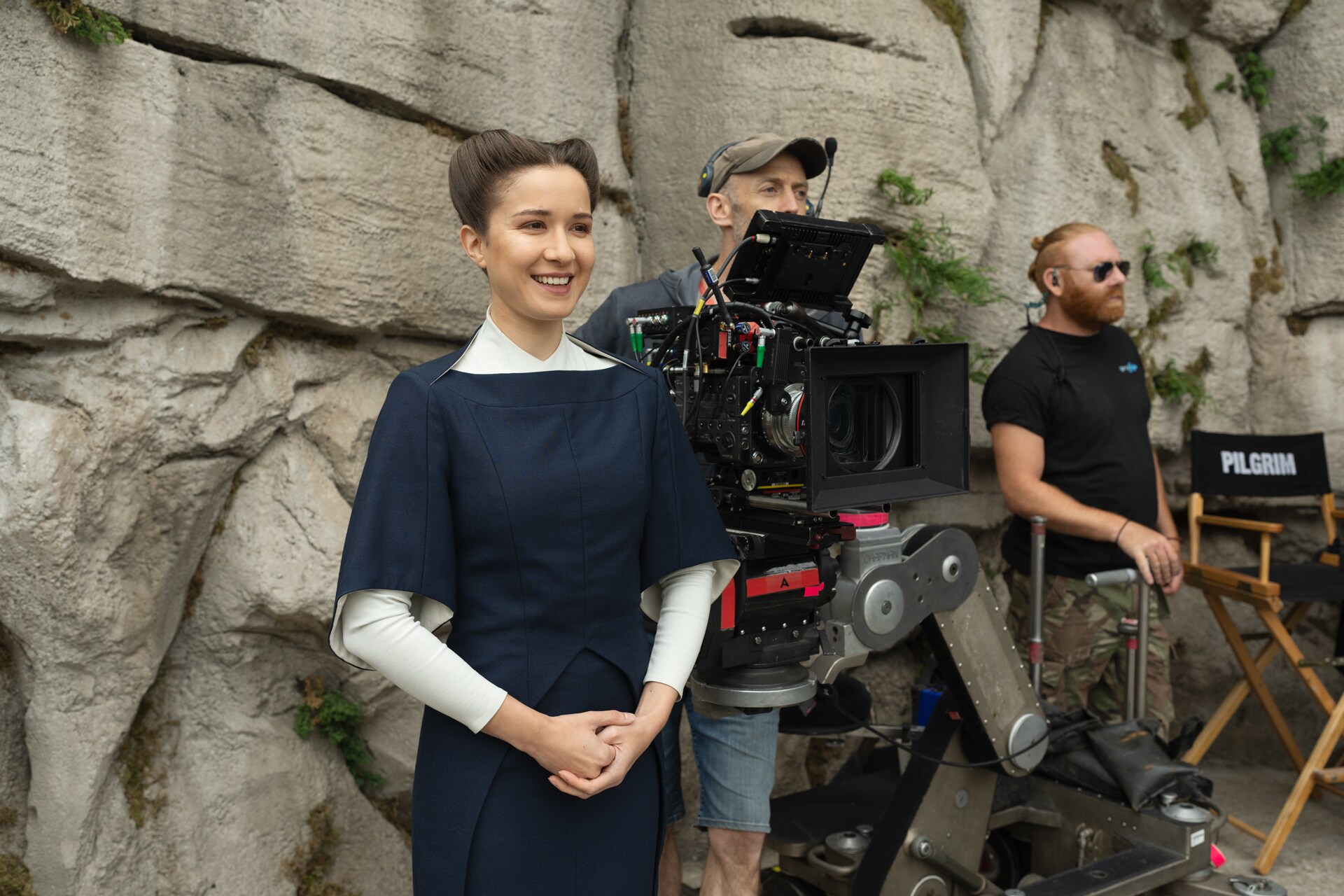 Elizabeth Dulau on the set of Andor season 2.