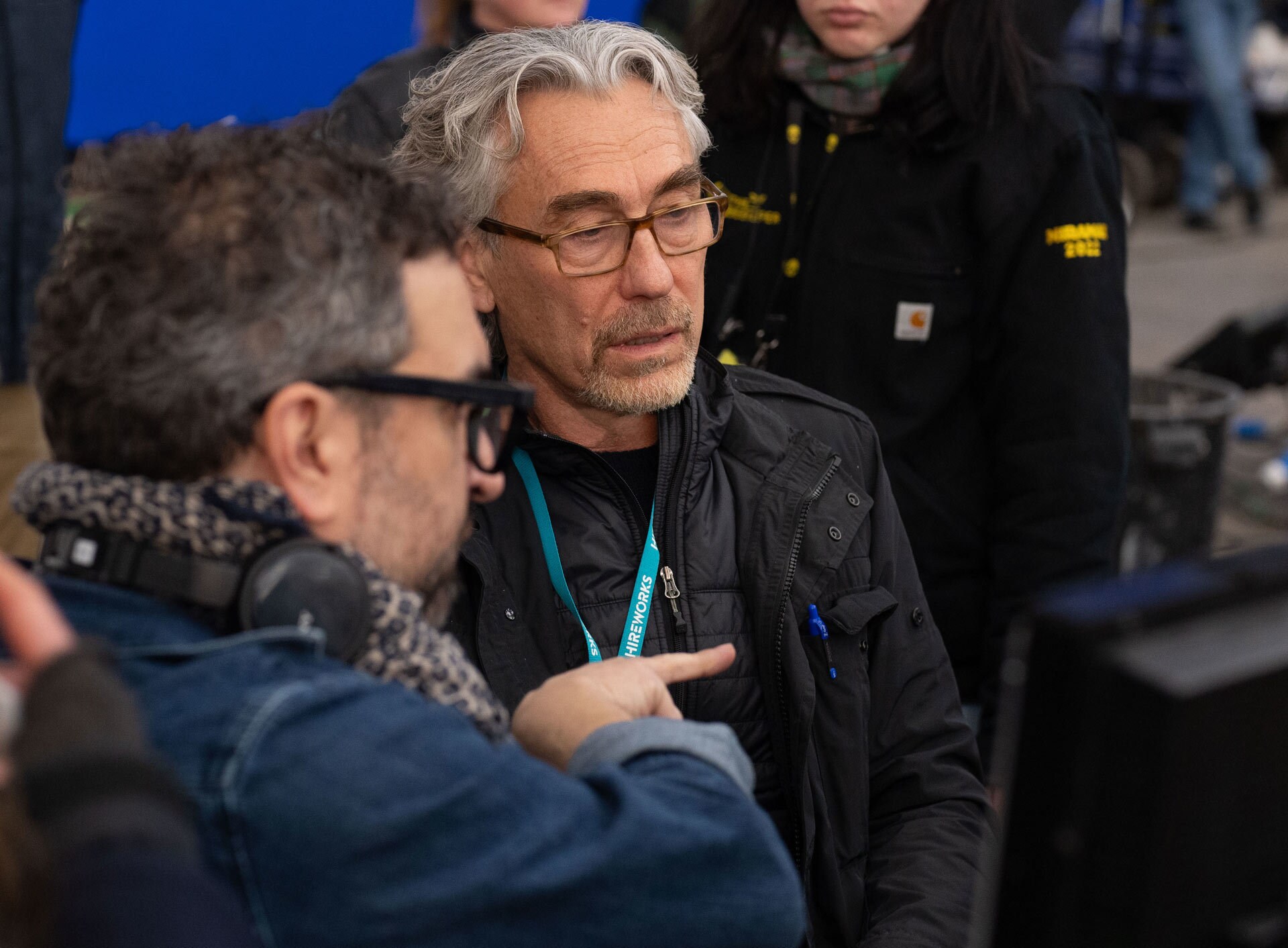 Director Tony Gilroy on the set of Andor Season 2.