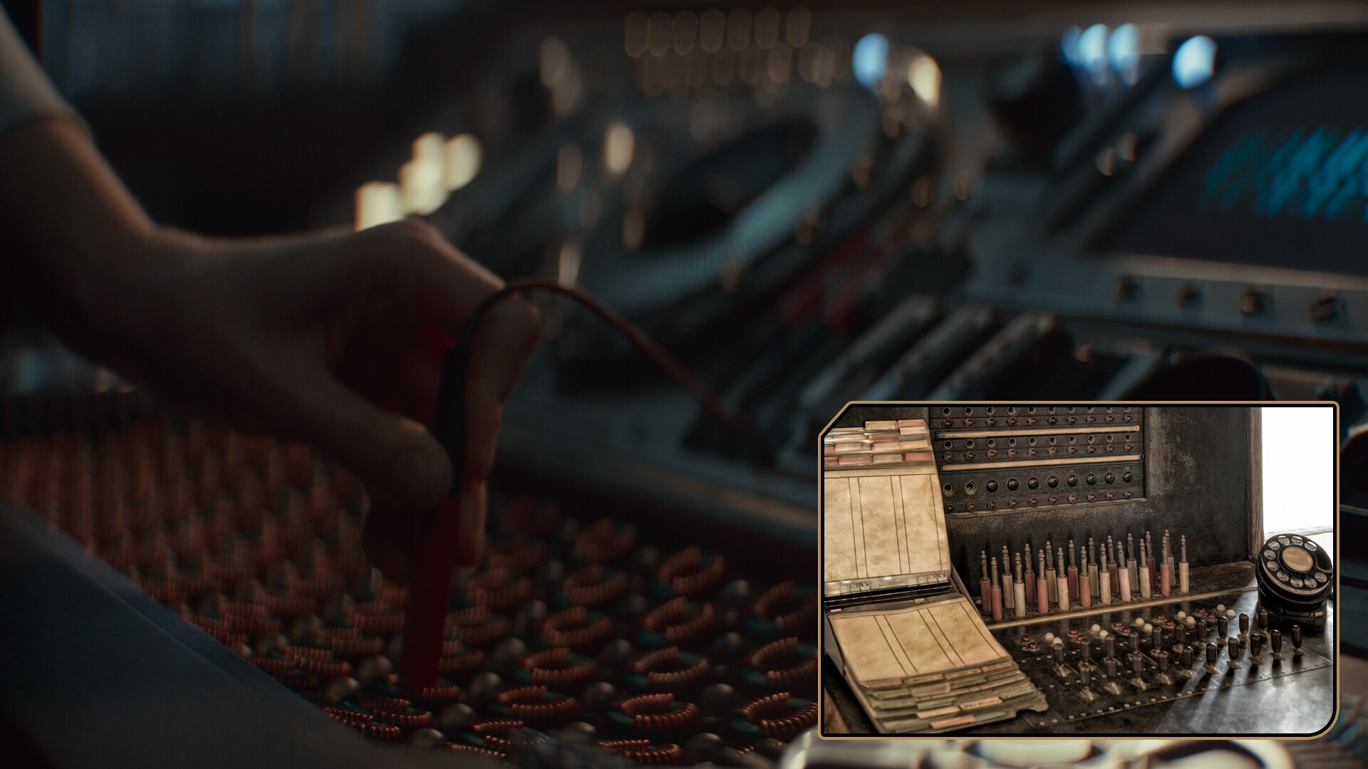 Kleya Marki’s fractal radio in the backroom of Luthen’s gallery was partially inspired by an old telephone operator’s switchboard.