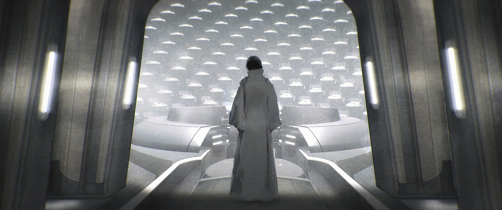 Concept art of Mon Mothma in the Senate by Giorgio Grecu.