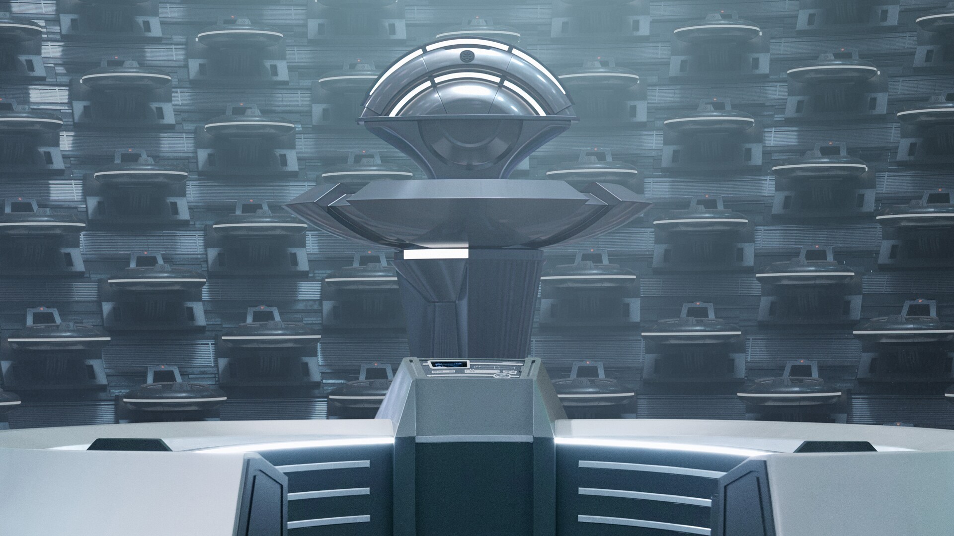 Emperor Palpatine’s podium in the Imperial Senate