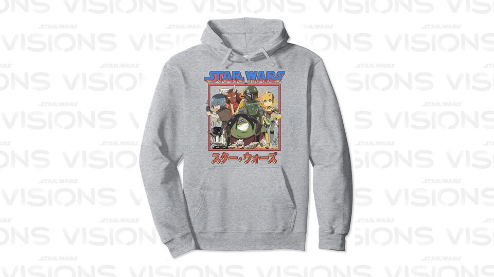 Star Wars Visions Anime Group Poster Pullover Hoodie