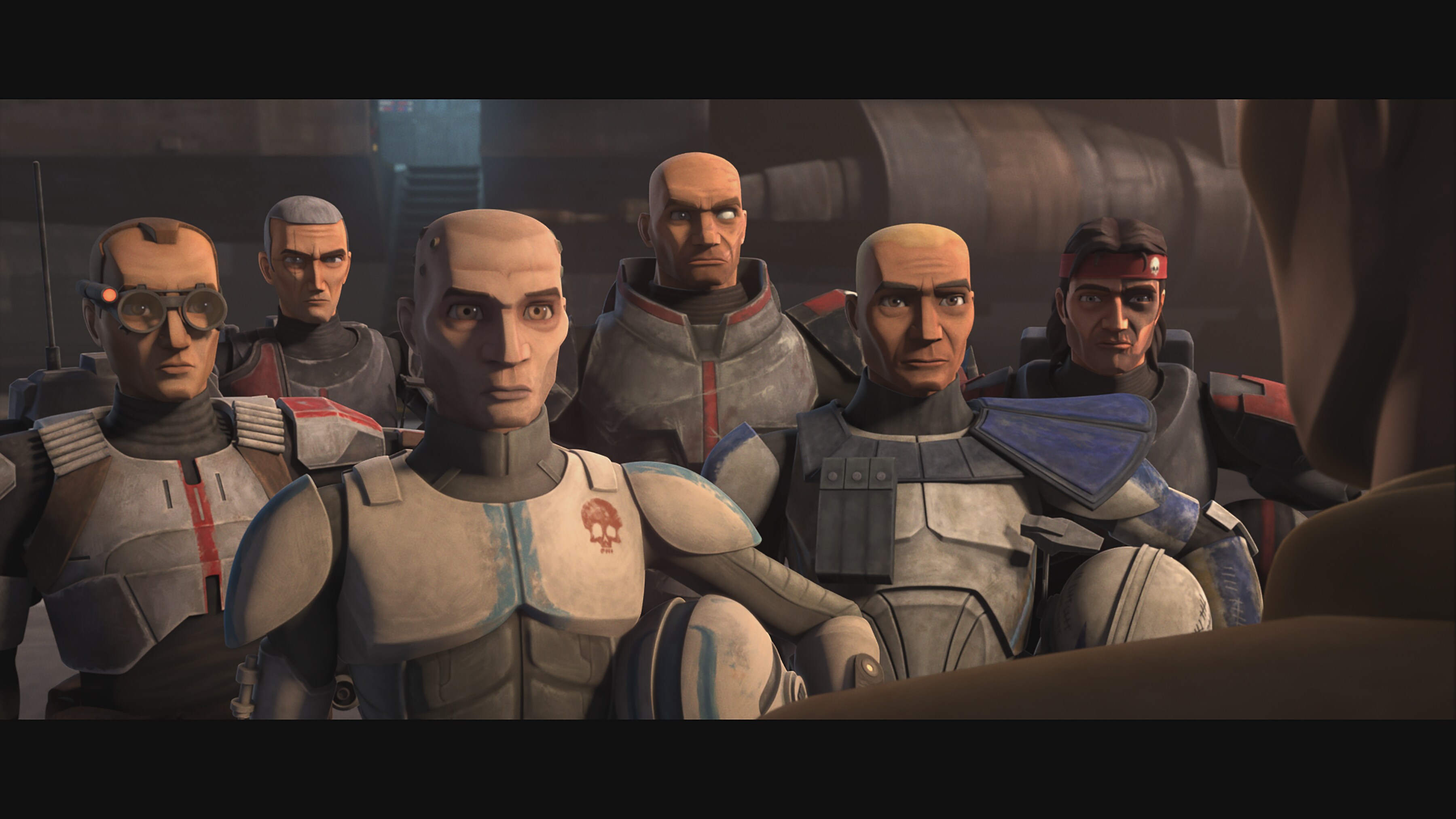 Jedi Mace Windu joins the Bad Batch and Captain Rex in an attack against separatist forces in STAR WARS: THE CLONE WARS, exclusively on Disney+.