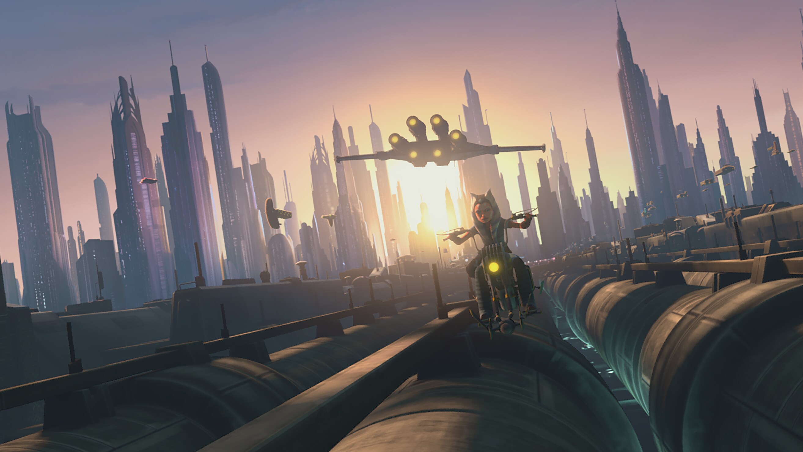 Ahsoka Tano finds herself stranded in the underworld of Coruscant in STAR WARS: THE CLONE WARS, exclusively on Disney+.