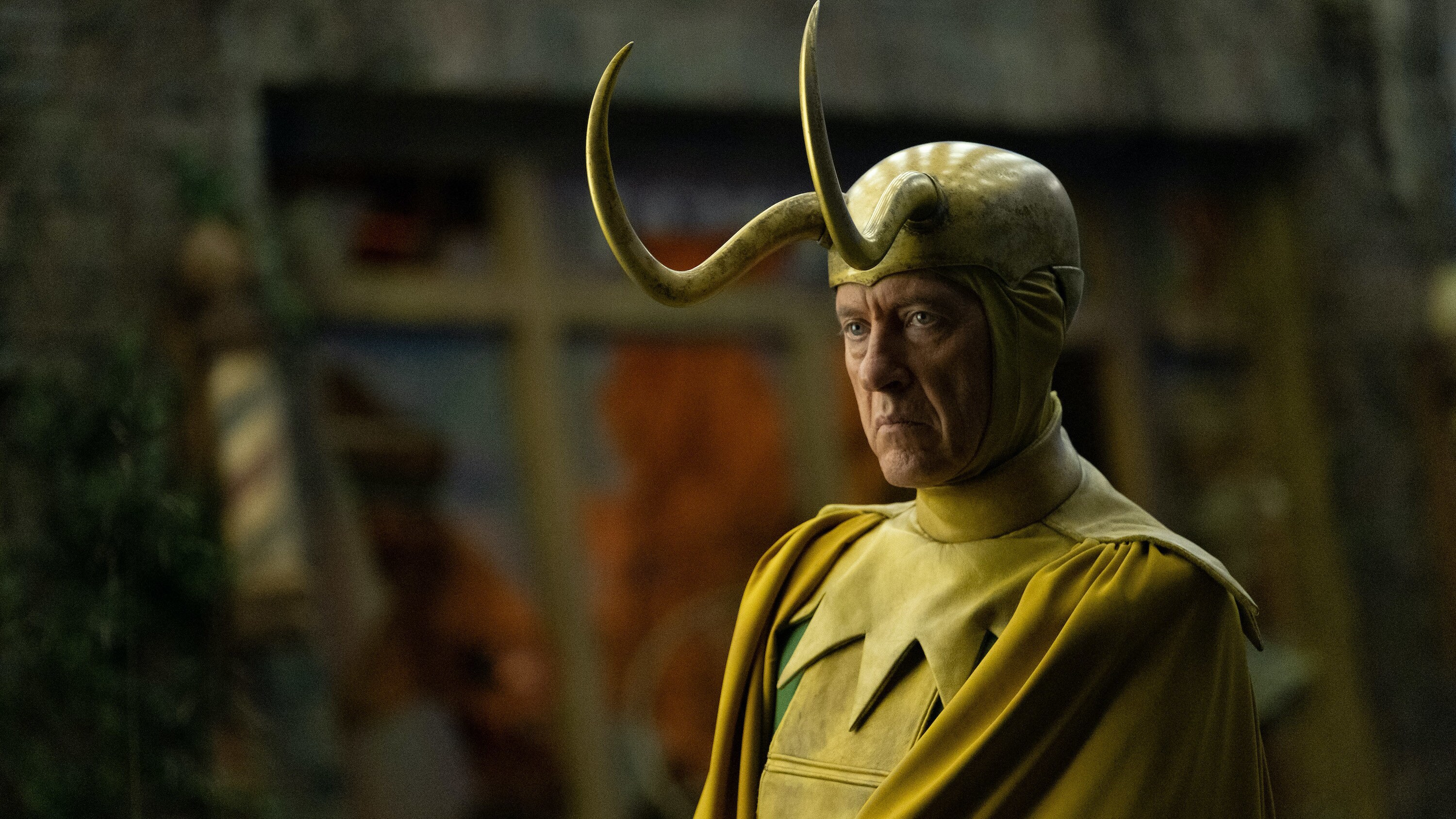 Classic Loki (Richard E. Grant) in Marvel Studios' LOKI, exclusively on Disney+. Photo by Chuck Zlotnick. ©Marvel Studios 2021. All Rights Reserved.
