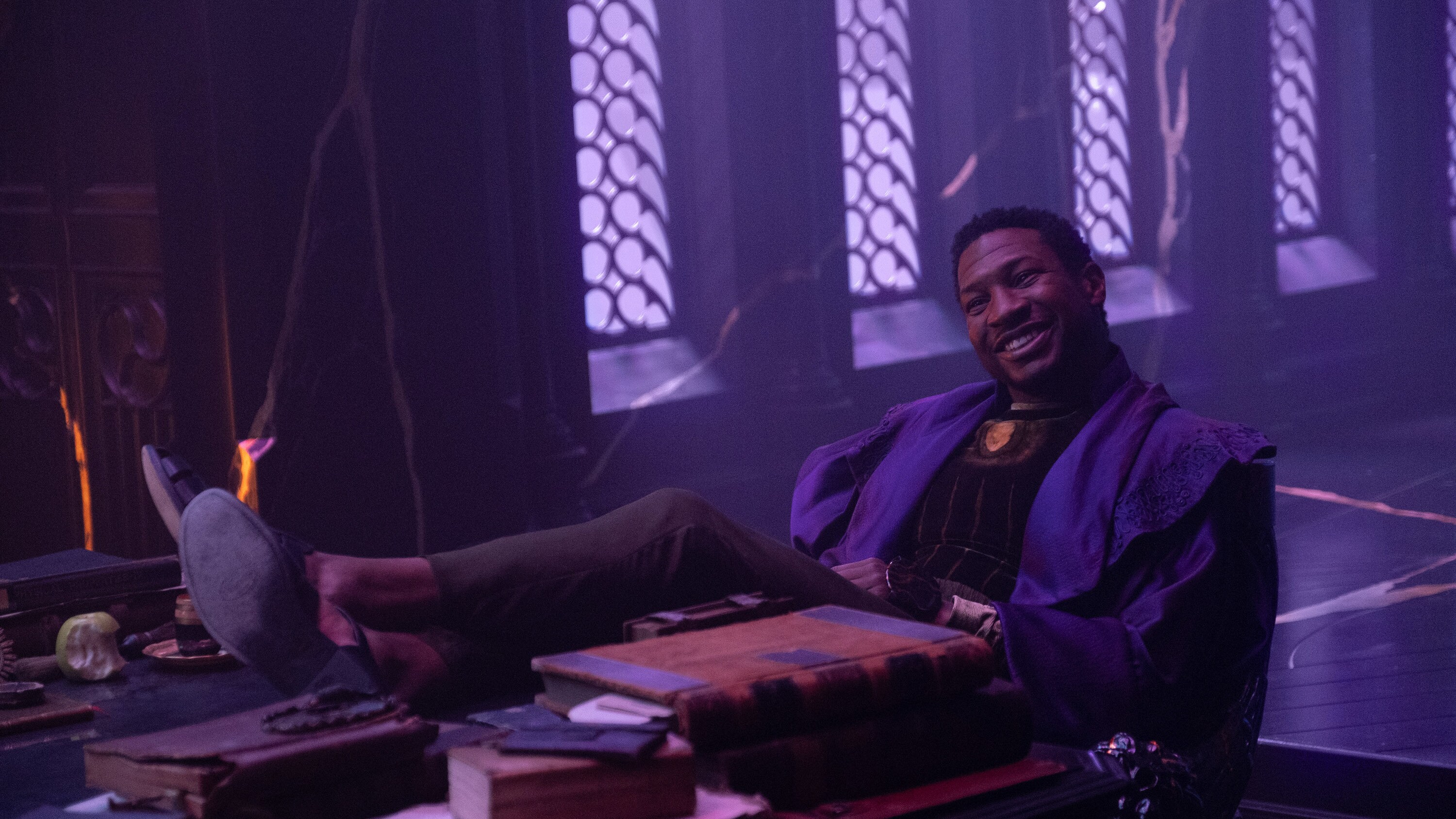 He Who Remains (Jonathan Majors) in Marvel Studios' LOKI, exclusively on Disney+. Photo by Chuck Zlotnick. ©Marvel Studios 2021. All Rights Reserved.