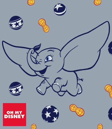 Download Dumbo In Pastel Background Wallpaper | Wallpapers.com