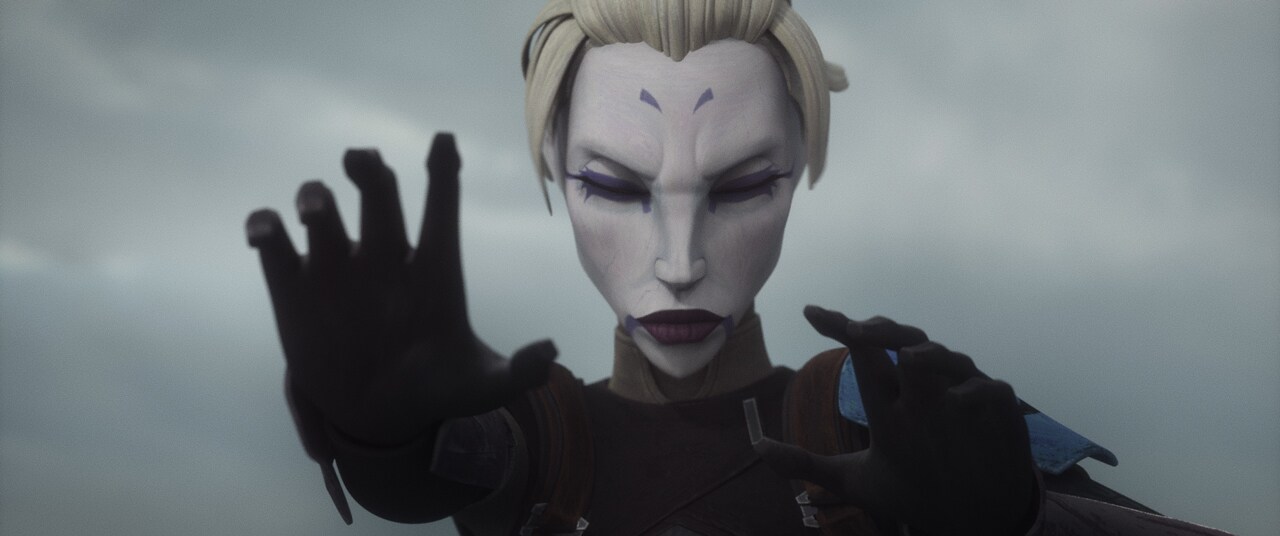 Ventress uses the Force.