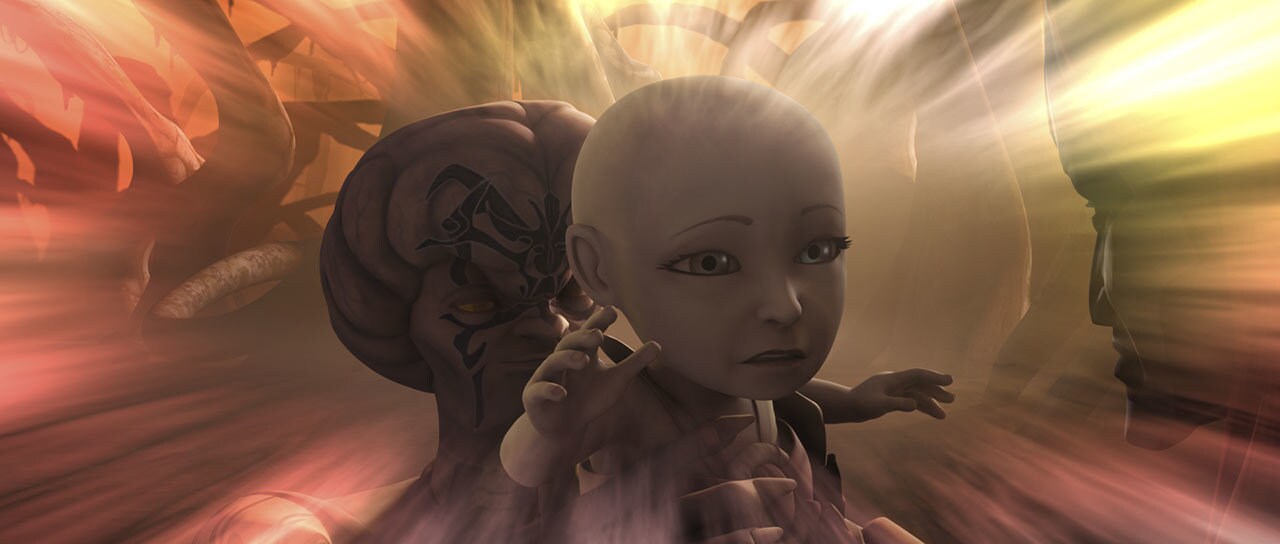 Asajj Ventress was born on Dathomir, home of the Nightsisters, but her clan was forced to give her up to a pirate named Hal'Sted when she was still a baby.