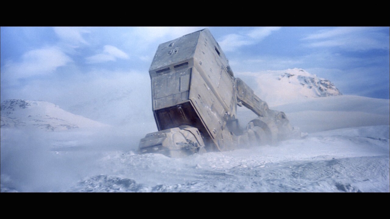 The plan worked – the mighty AT-AT crashed to the snowy ground. Snowspeeders then destroyed it wi...