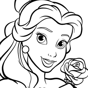 Desenhos para colorir de princesas Disney · Creative Fabrica
