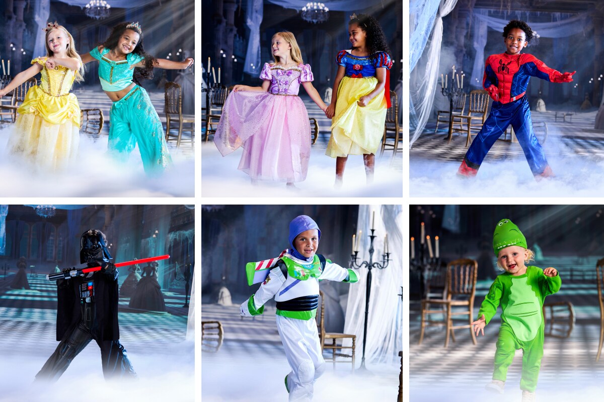 A selection of Disney, Pixar, Marvel and Star Wars kid's costumes from Disney Store Australia & New Zealand.