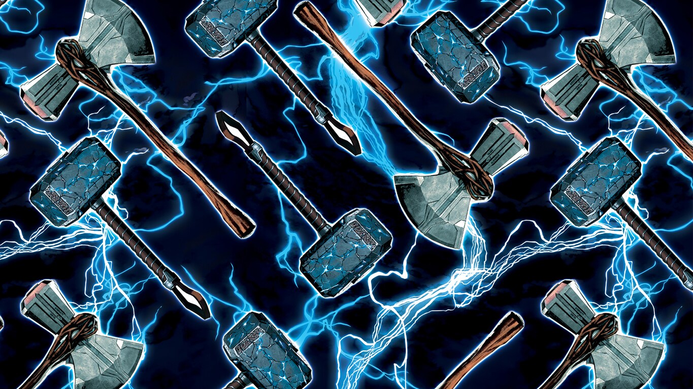 Download Thor Hammer And Captain America Iphone Wallpaper | Wallpapers.com