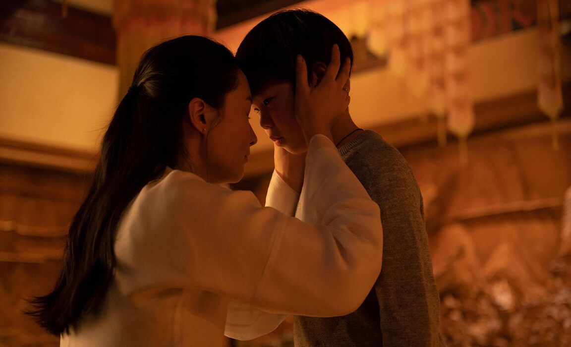 Fala Chen and Jayden Zhang in Shang-Chi and The Legend of The Ten Rings
