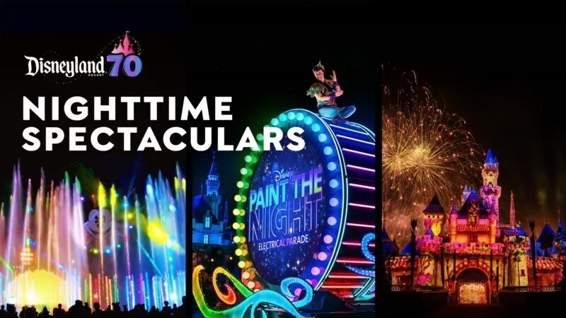 A thumbnail image for Disneyland Nighttime Spectaculars, now streaming on Disney+