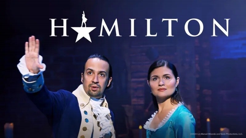 A thumbnail image for Hamilton, now streaming on Disney+