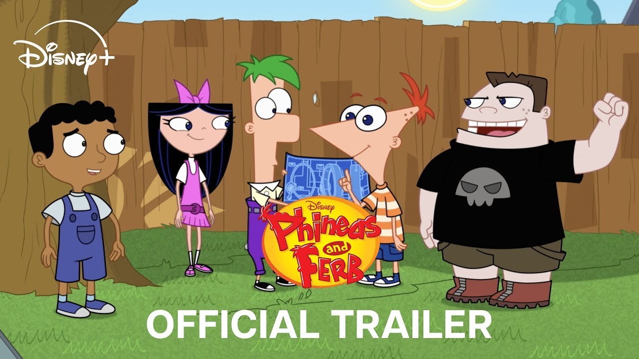 A video thumbnail image for Season 5 of Phineas and Ferb featuring Phineas, Ferb and the gang.