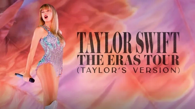 A thumbnail image for Taylor Swift | The Eras Tour (Taylor's Version), now streaming on Disney+.