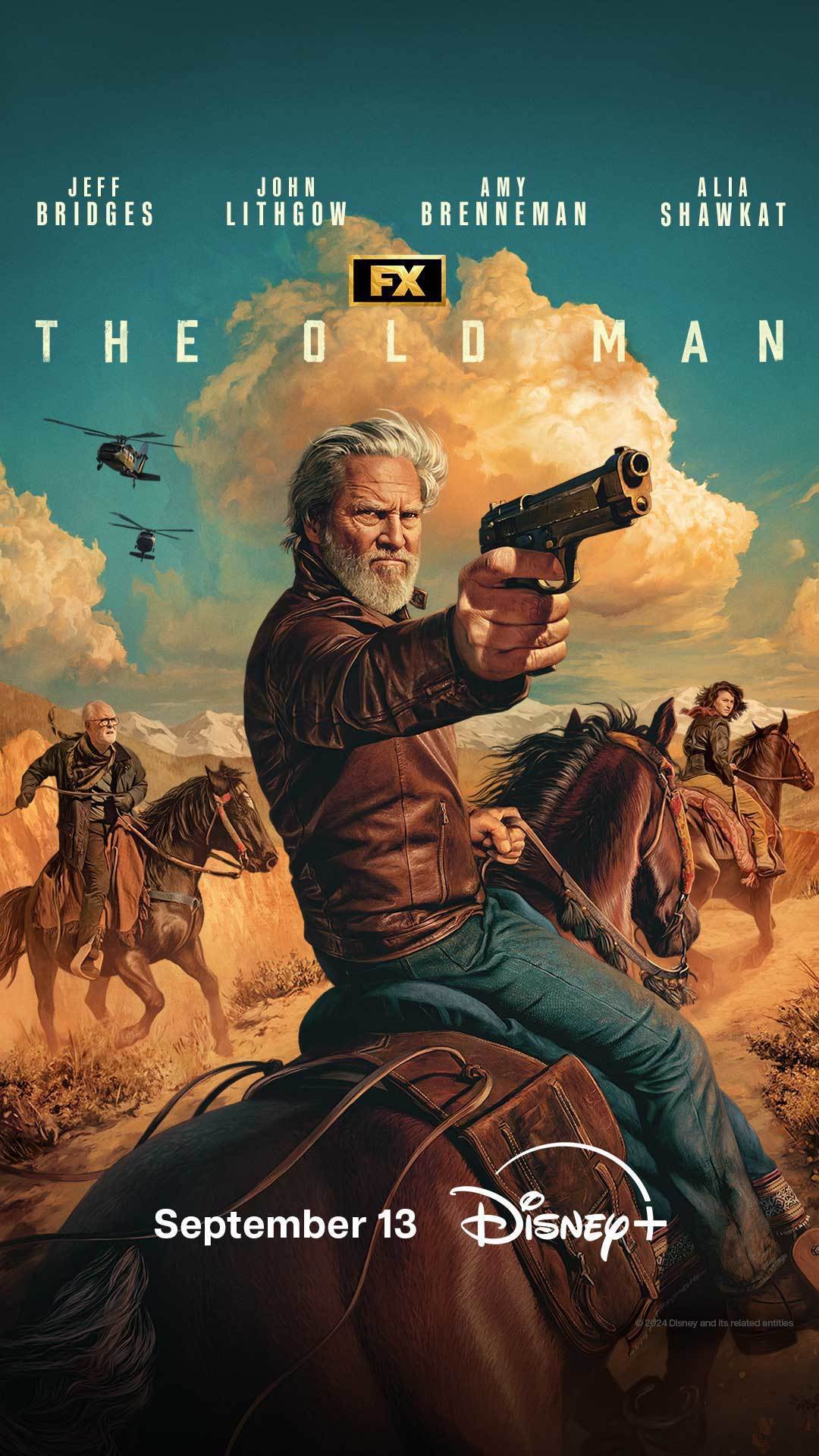 A poster for FX's The Old Man on Disney+