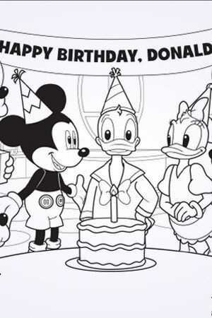 Coloring Pictures Of Mickey Mouse Clubhouse