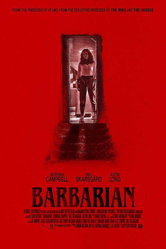 The 'Barbarian' (2022) poster art.