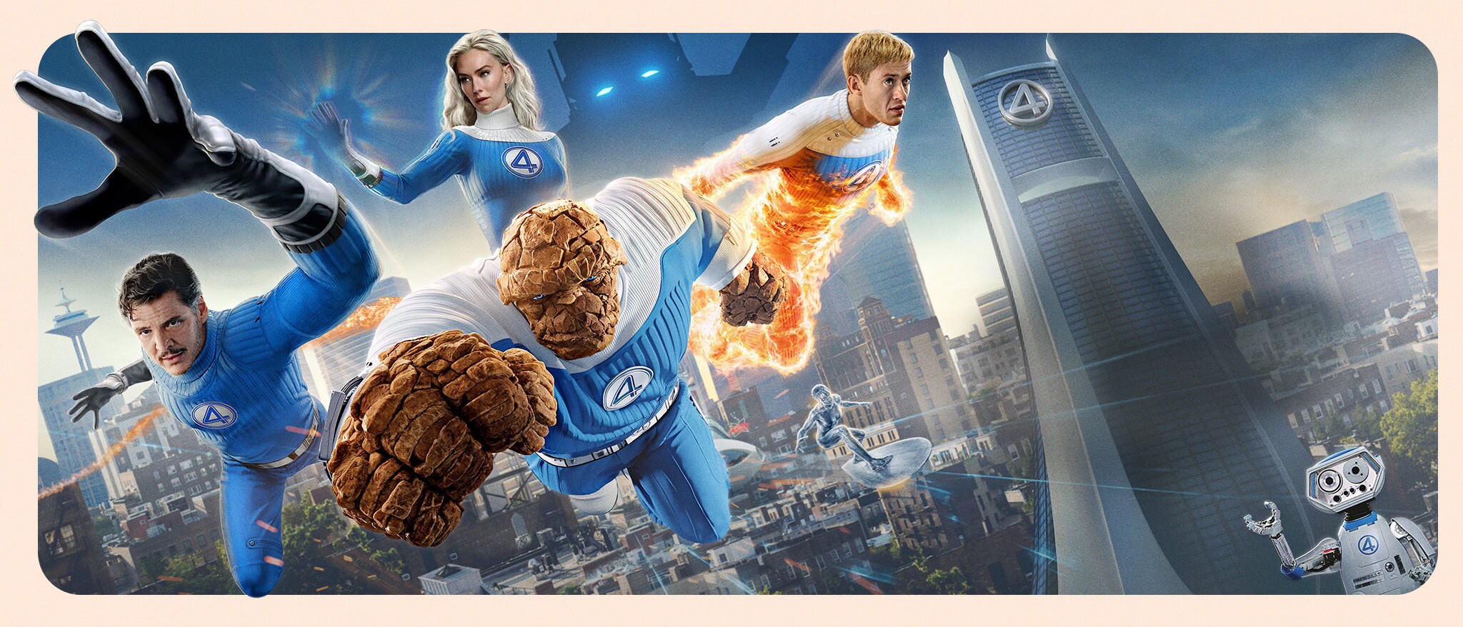 Hero Banner - Marvel Movies - The Fantastic Four: First Steps is in cinemas now.