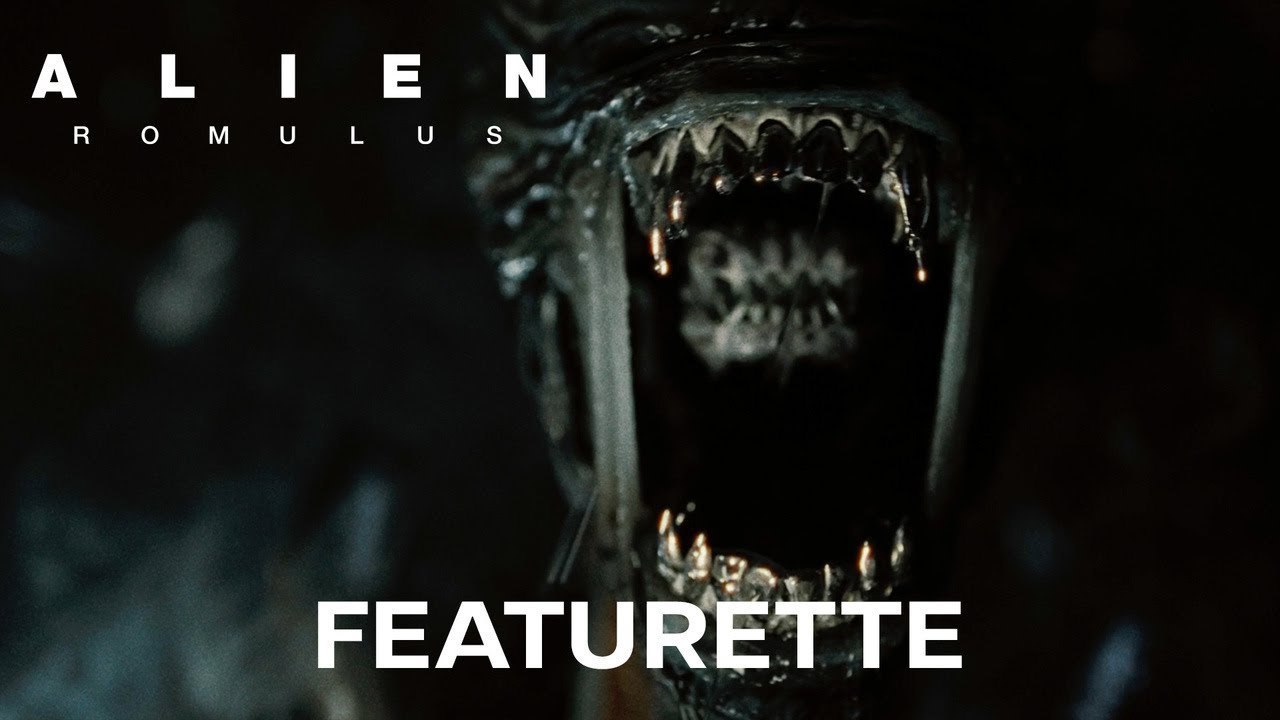 A thumbnail image for the Alien: Romulus featurette video.