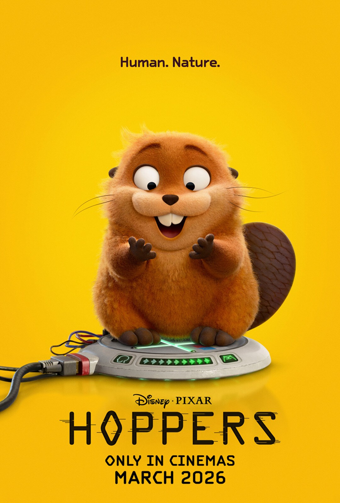 The teaser movie poster for Disney and Pixar's Hoppers.