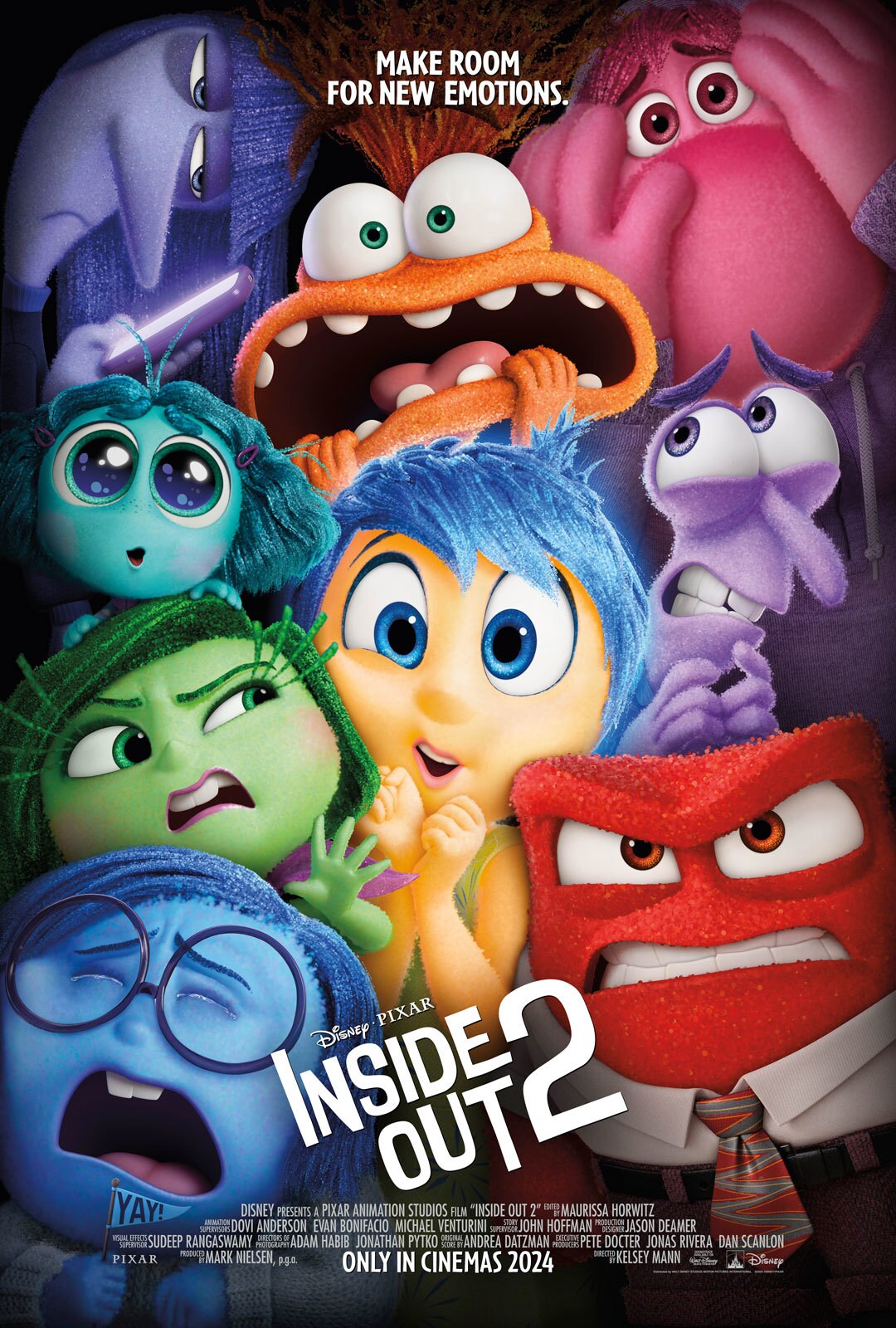 Big changes. New emotions. | Disney•Pixar | Inside Out 2 | Only in cinemas June 2024 | movie poster