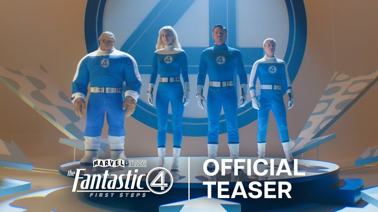 A video thumbnail for Marvel Studios' Fantastic Four: First Steps teaser trailer