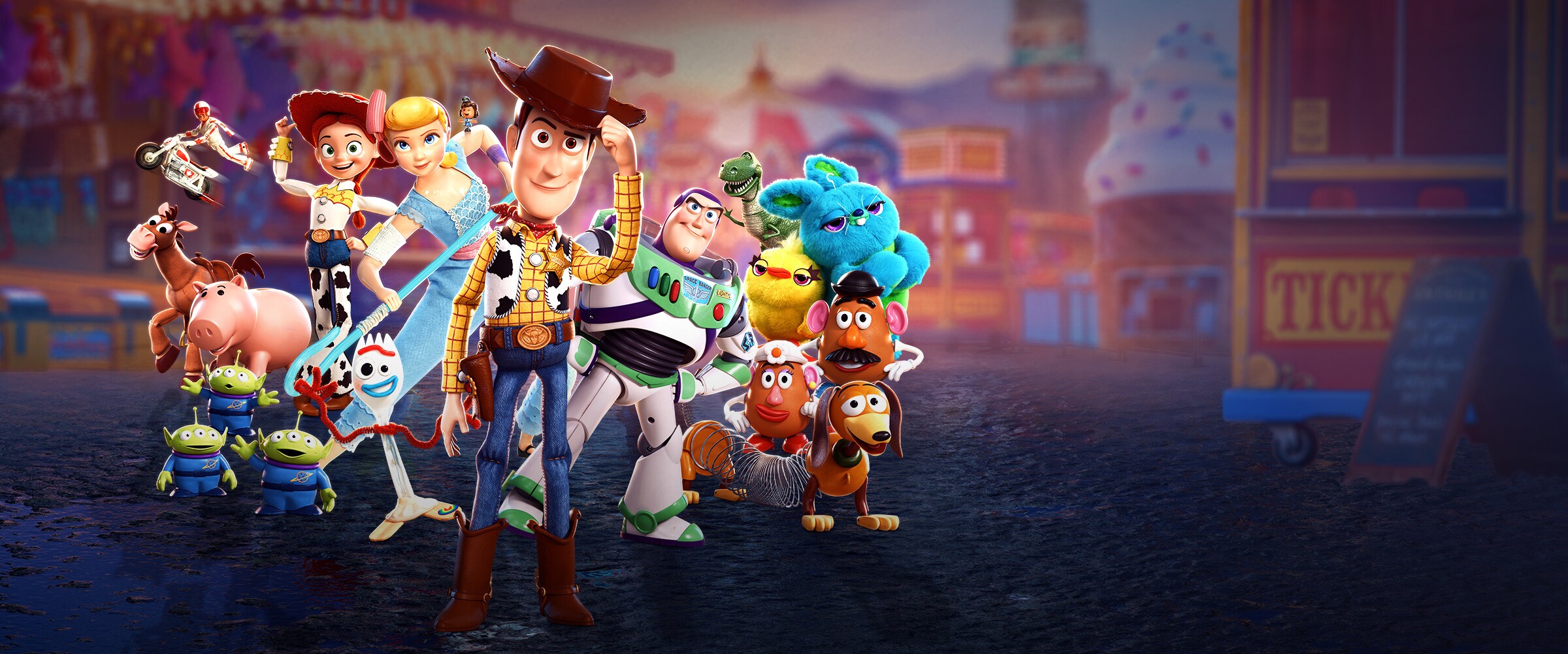 DisneyPixar Toy Story 4 - Banner Hero - Showcase - All toys