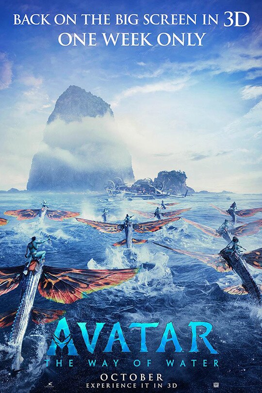 Avatar 2: The Way of Water re-release poster (2025).