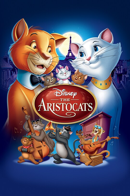 Disney's The Aristocats poster art, featuring all the main characters.