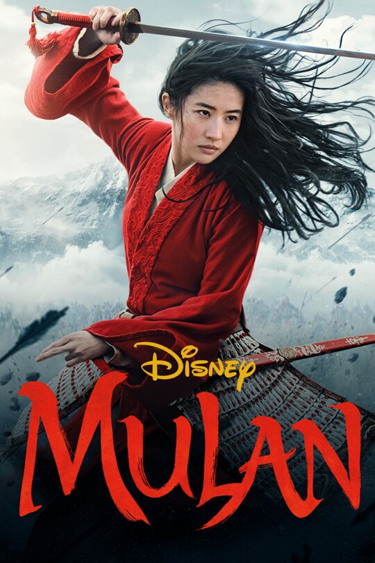 The poster the live action version of the film Mulan.