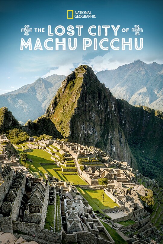A long shot of the ruins of the ancient city of Machu Picchu.