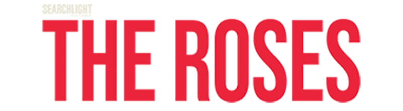 A red-coloured title treatment for the movie The Roses from Searchlight Pictures.
