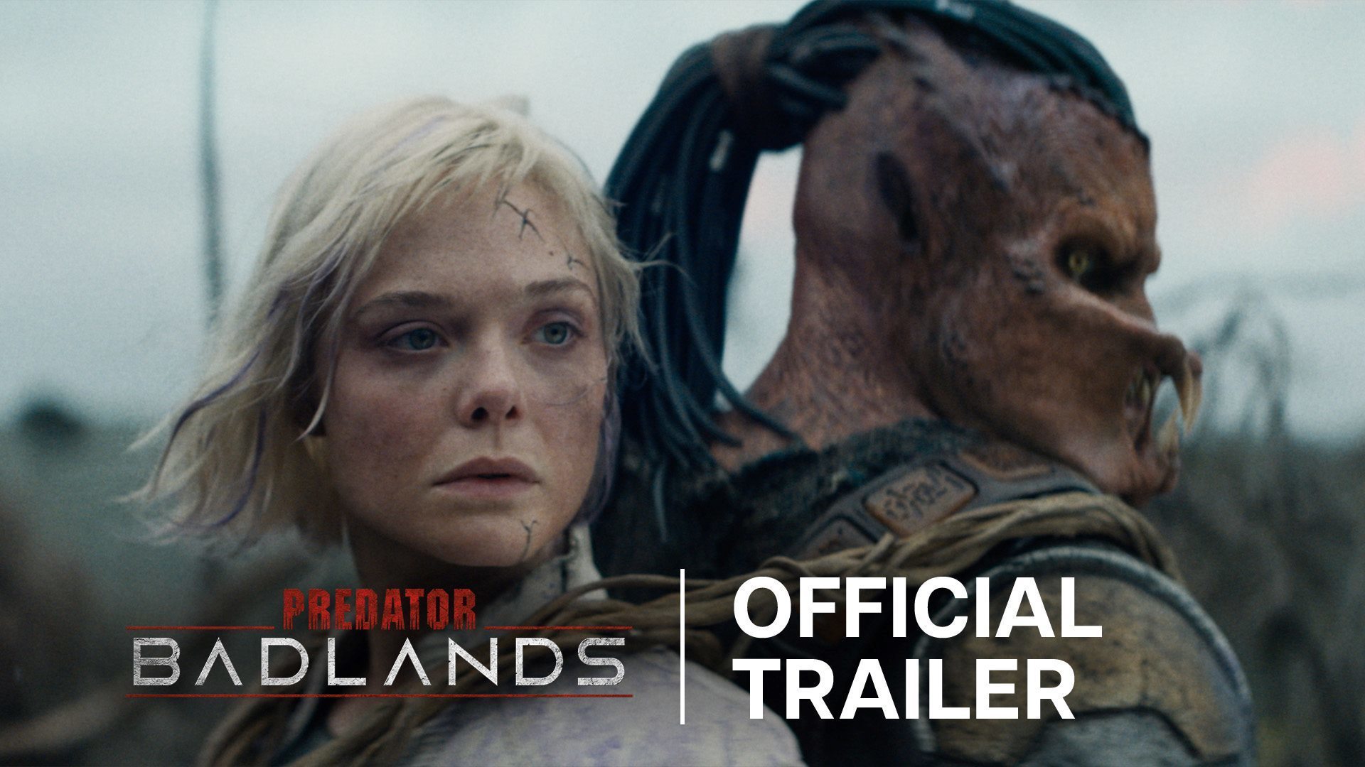 A video trailer thumbnail for Predator: Badlands.