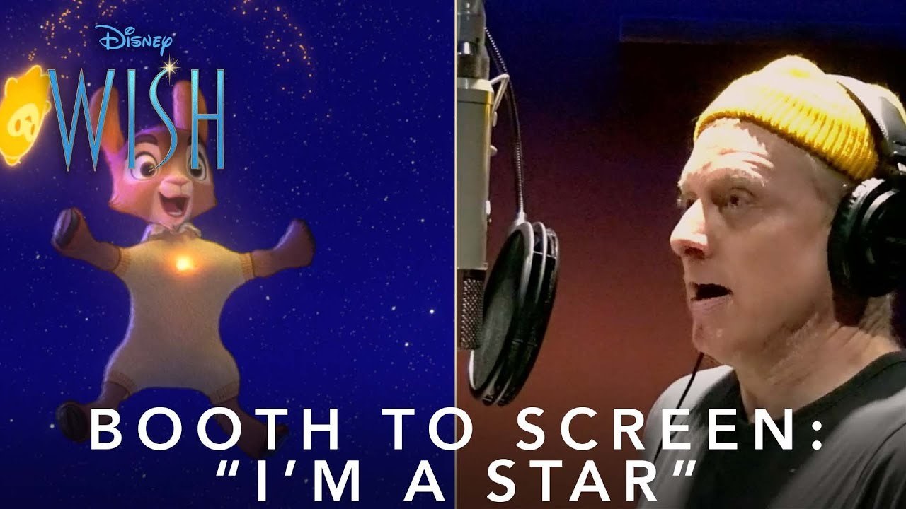 Disney's Wish official trailer thumbnail showing Alan Tudyk performing I'm A Star as Valentino