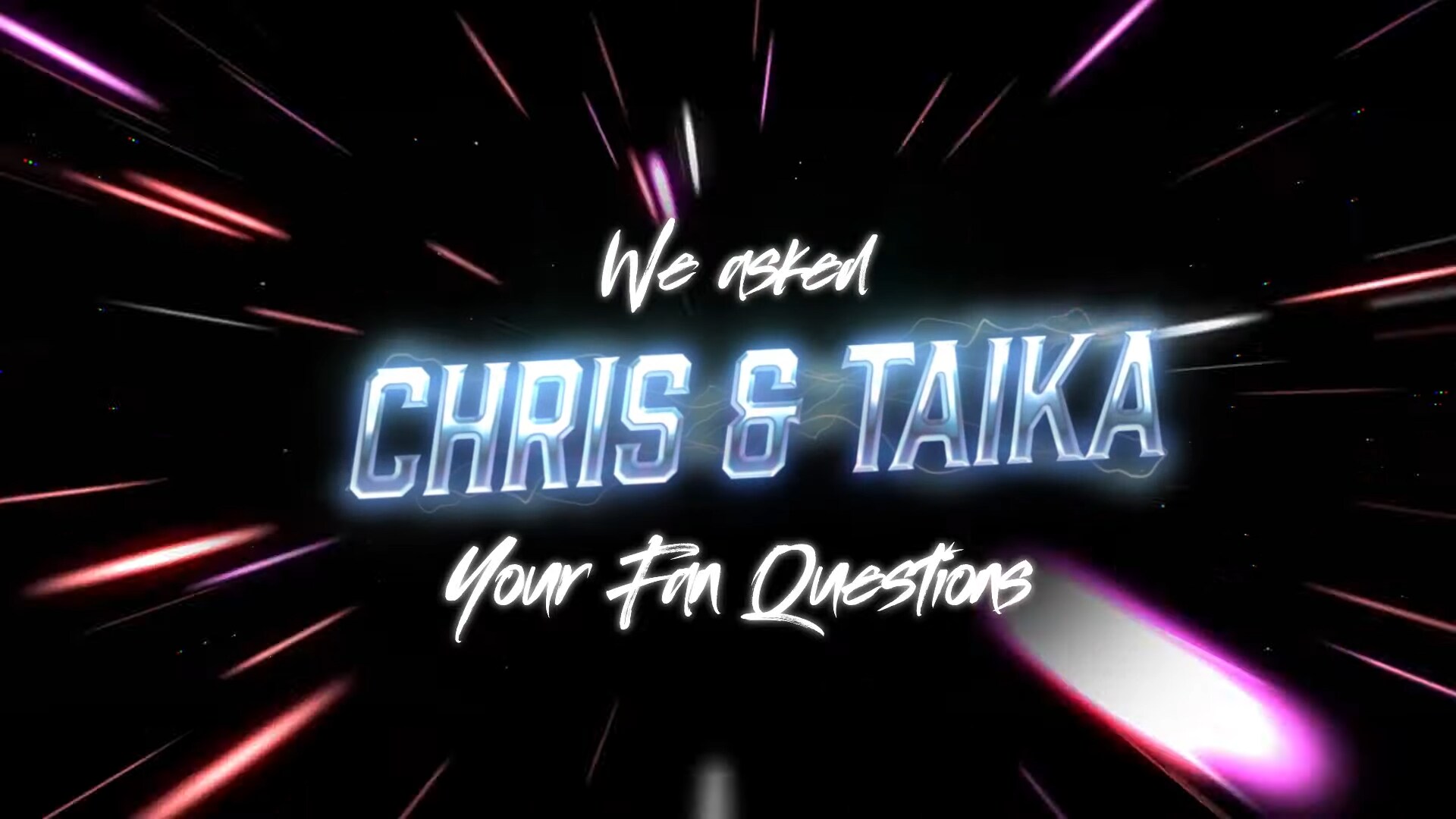 Text on image saying: 'We asked Christ & Taika' your fan questions.