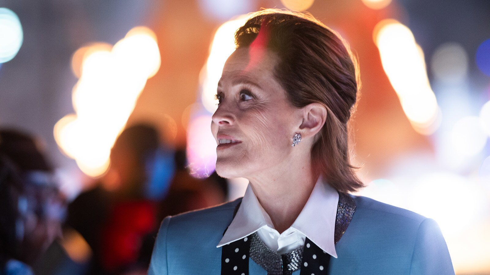 Sigourney Weaver attends the world premiere of Avatar: Fire and Ash.