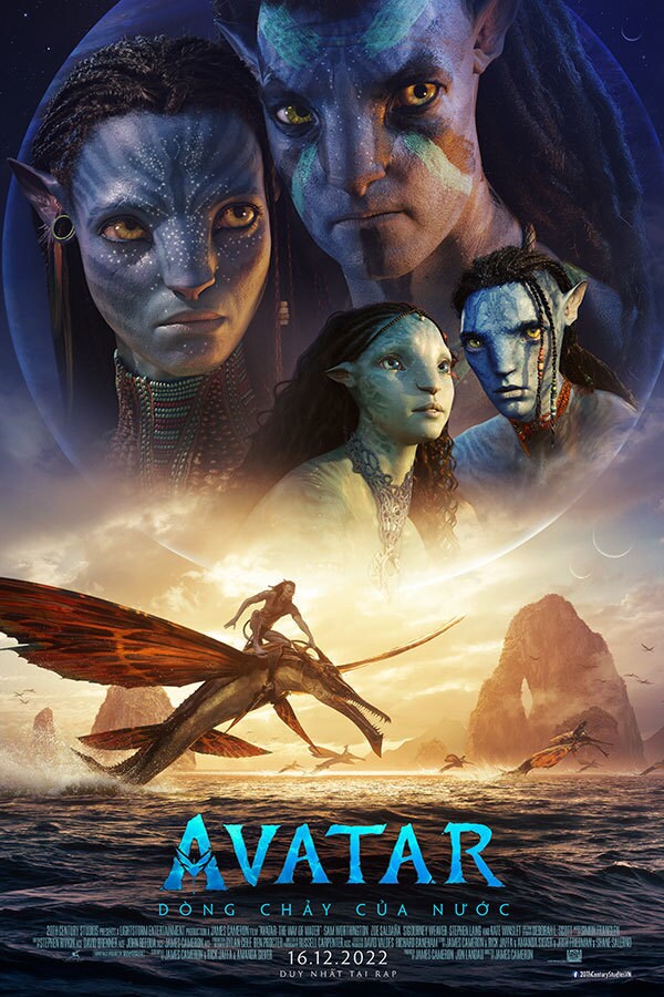 Avatar: Con đường của nước | Việt Nam | 20th Century Fox (Châu Á) là một trong những bộ phim được đầu tư kỹ lưỡng nhất với sự tham gia của dàn diễn viên tài năng và kinh phí sản xuất lớn. Bộ phim mang đến cho khán giả trải nghiệm mới mẻ và đầy ấn tượng về hành trình đầy khó khăn của nhân vật chính.