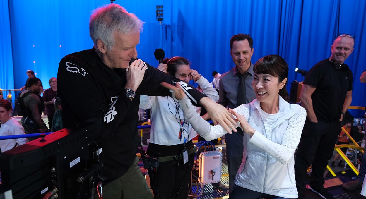 James Cameron and Michelle Yeoh
