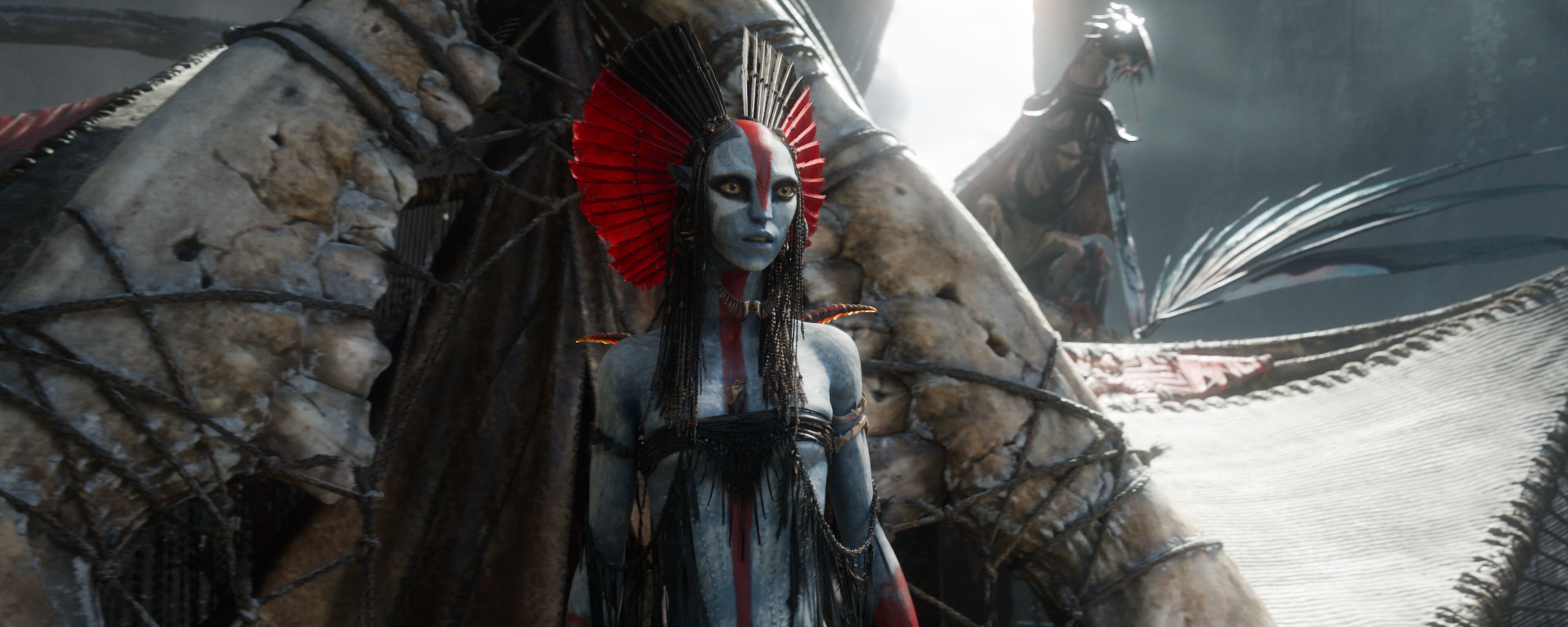 Varang (Oona Chaplin) in 20th Century Studios' AVATAR: FIRE AND ASH. Photo courtesy of 20th Century Studios. © 2025 20th Century Studios. All Rights Reserved.