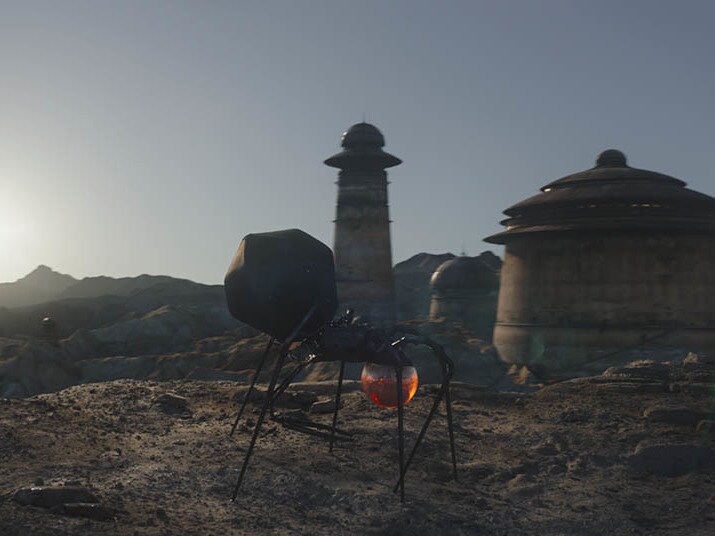 Official StarWars.com image of a B'omarr monk's mechanical spider body, shown in the much later palace era.