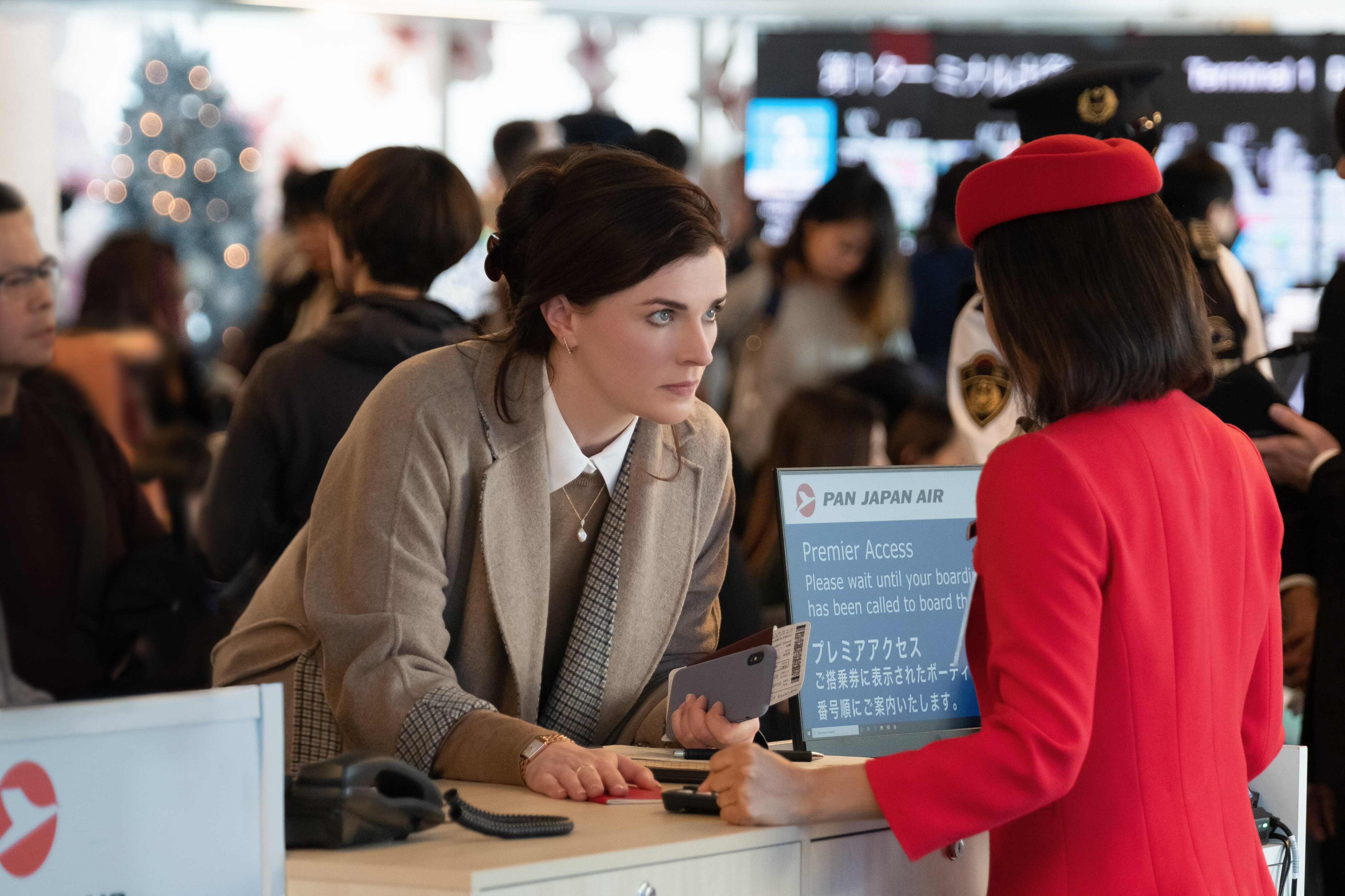 Aisling Bea plays Max’s mother Carol trying to get home to her son in Home Sweet Home Alone 