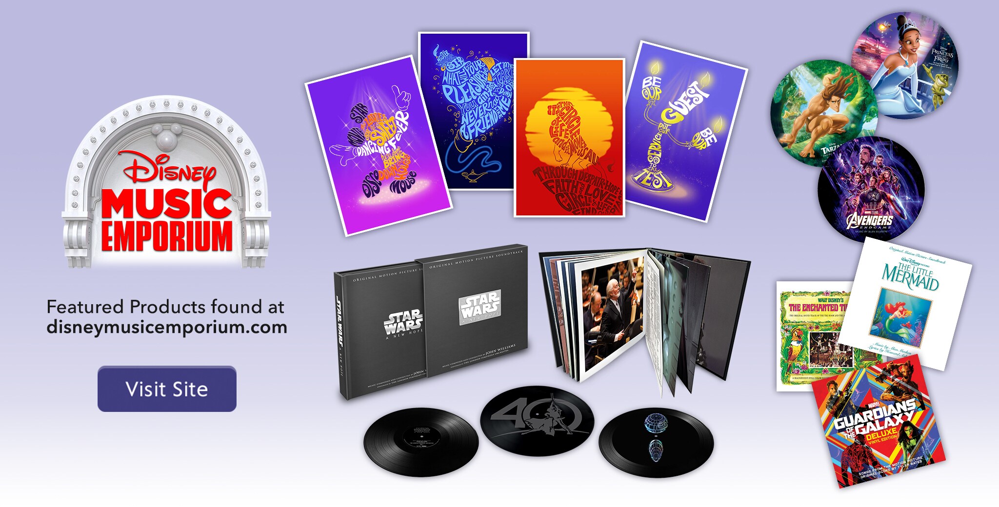 Visit for Featured Products from Disney Music Emporium