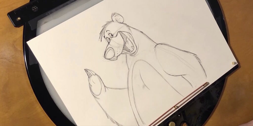 Learn How to Draw Baloo From The Jungle Book With Disney Animation